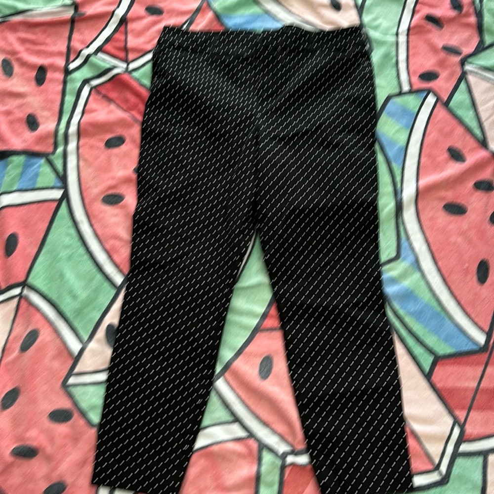 NWOT black and white polka dot pixie pants w79